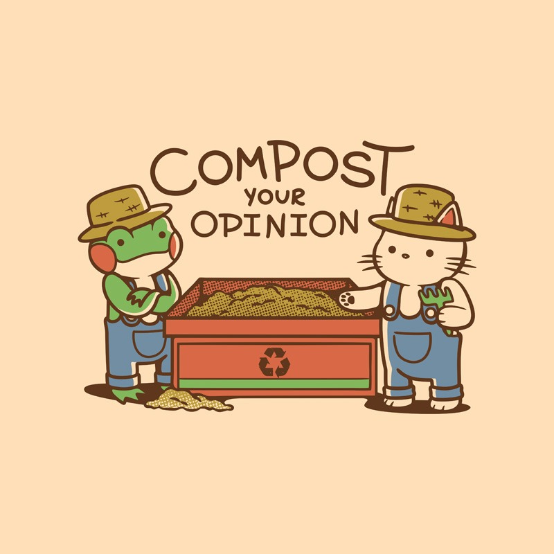 Compost Your Opinion! Frog and Cat