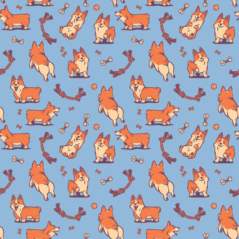 Corgies But Dog Lovers Pattern