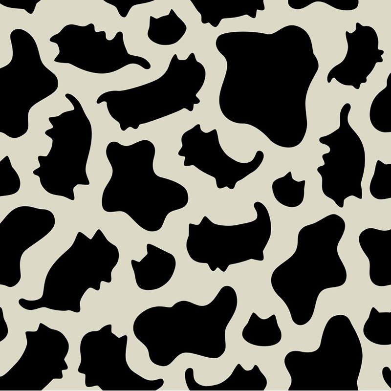 Cow Pattern Cat