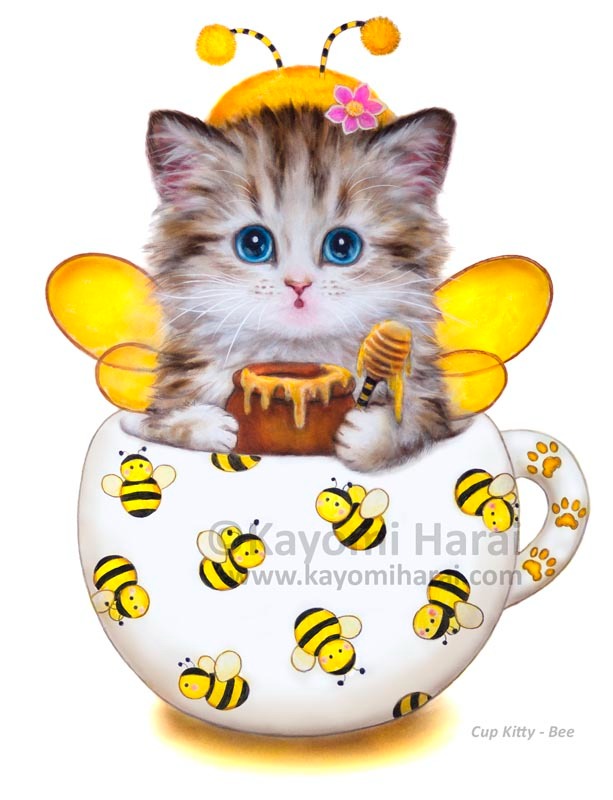 Cup Kitty Bee
