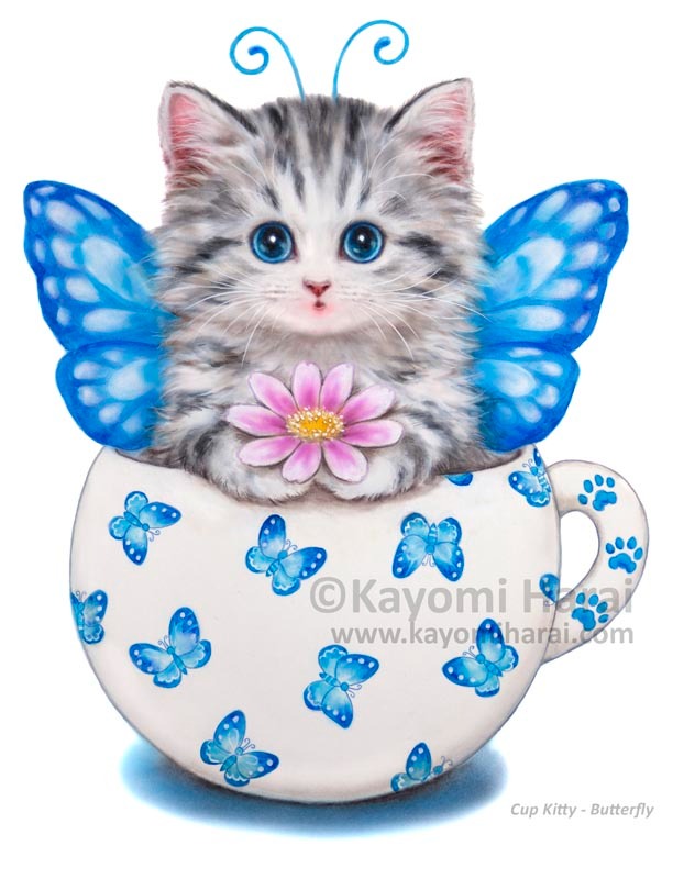 Cup Kitty Butterfly 3