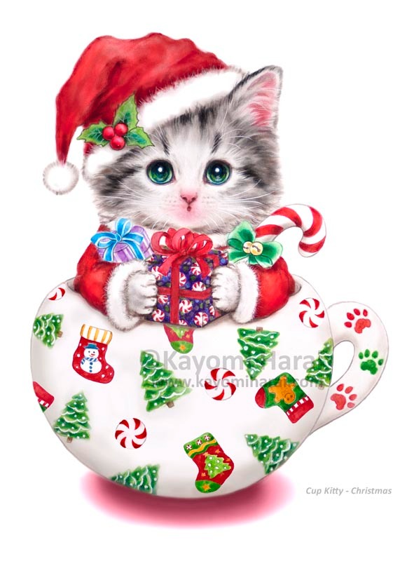 Cup Kitty Christmas