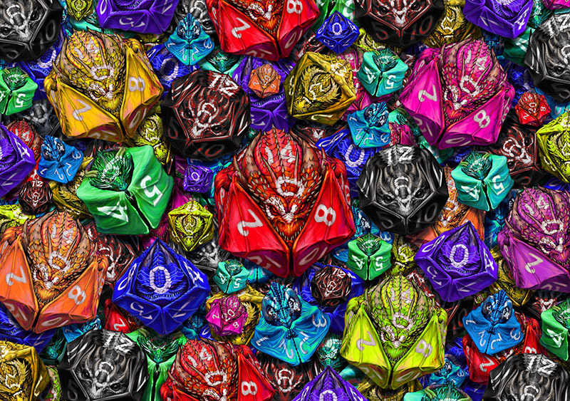 DRAGON DICE RAINBOW PUZZLE