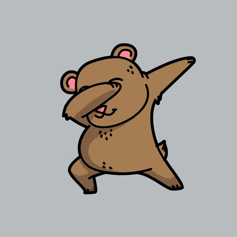 Dabbing Bear