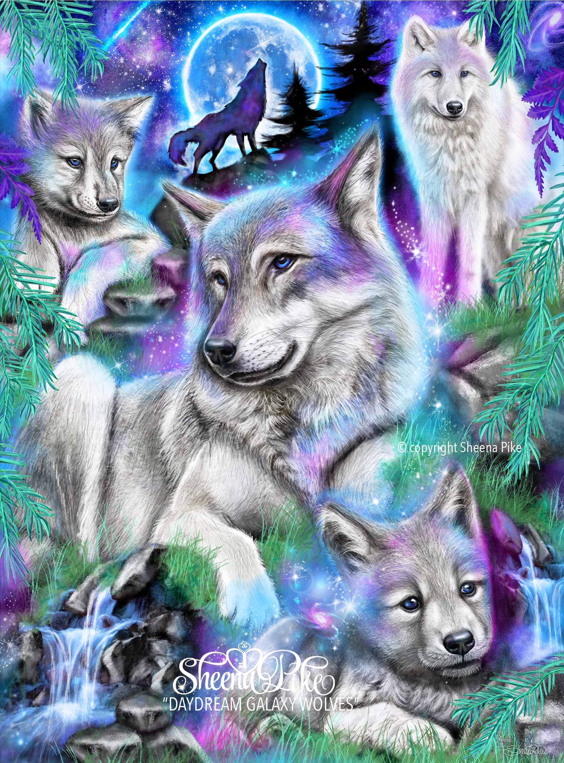 Daydream Galaxy Wolves
