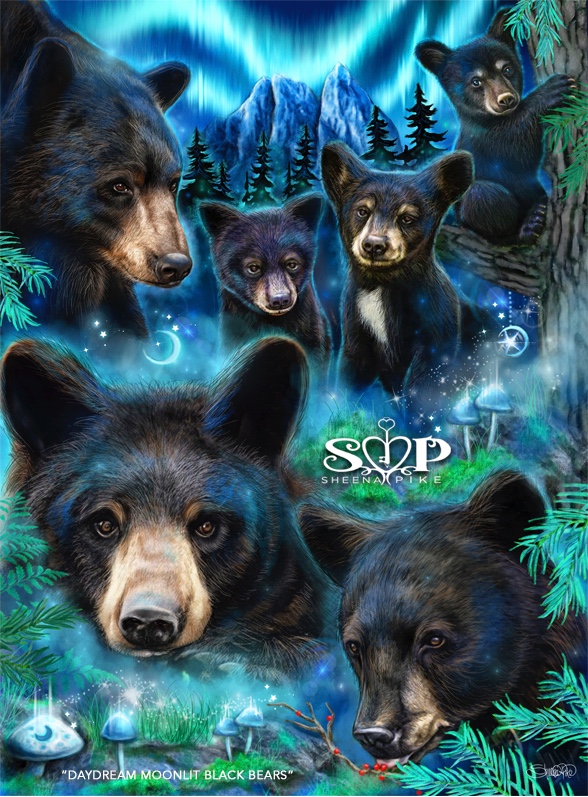 Daydream Moonlit Black Bears