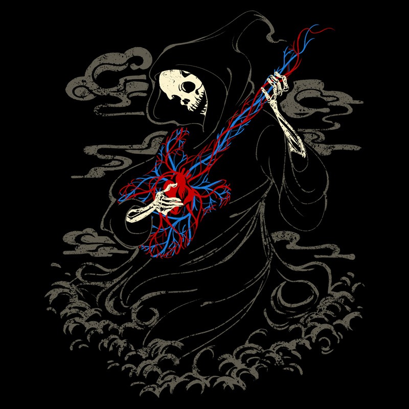 Death Playing Guitar With My Heart