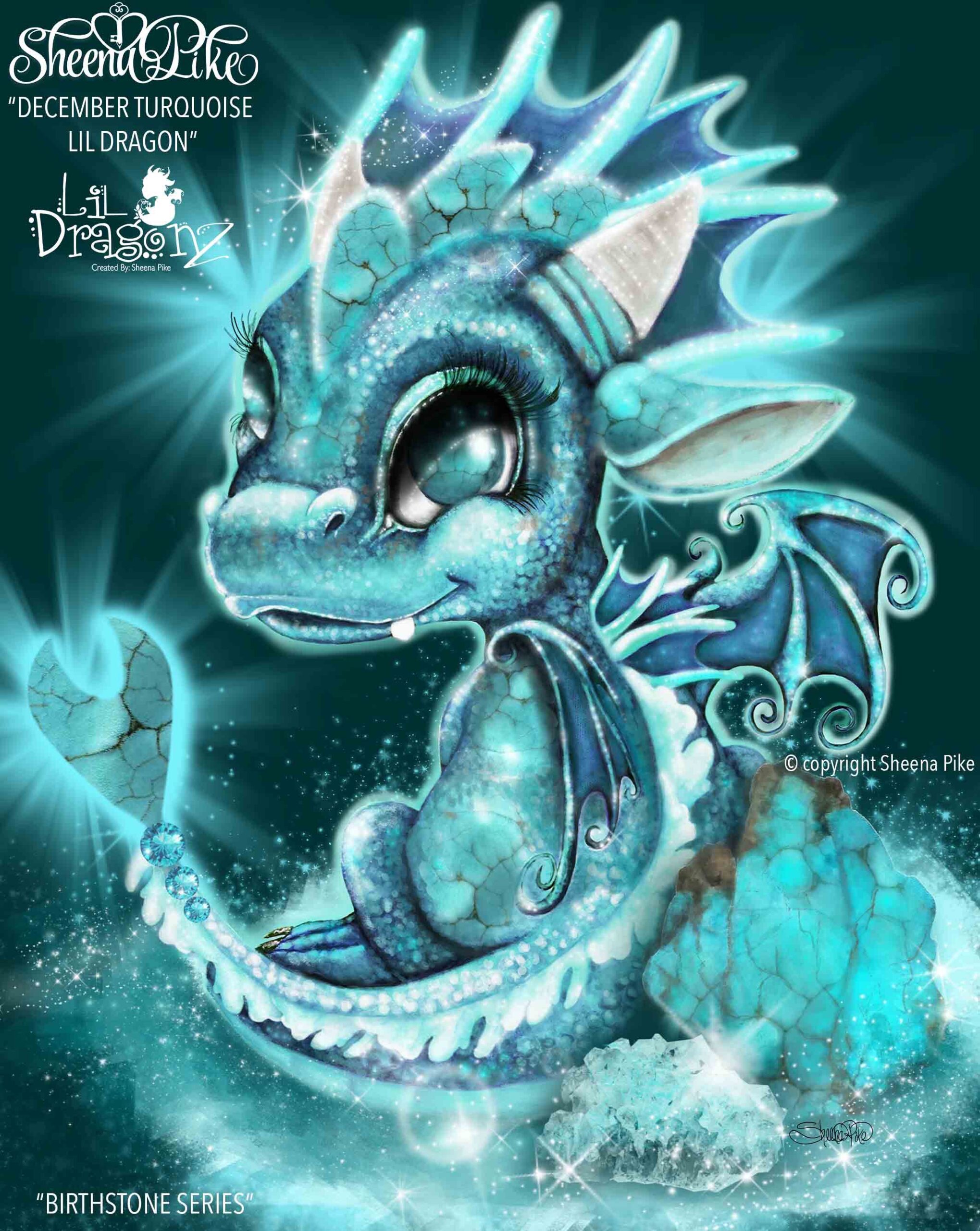 December Turquoise Lil Dragon