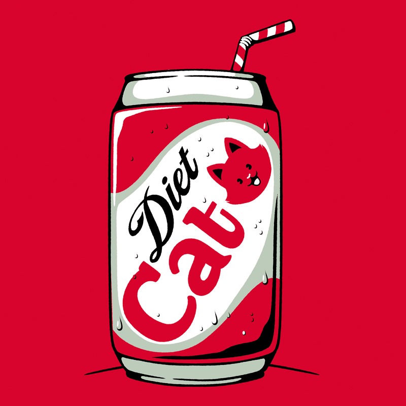 Diet Cat Can Pop Soda