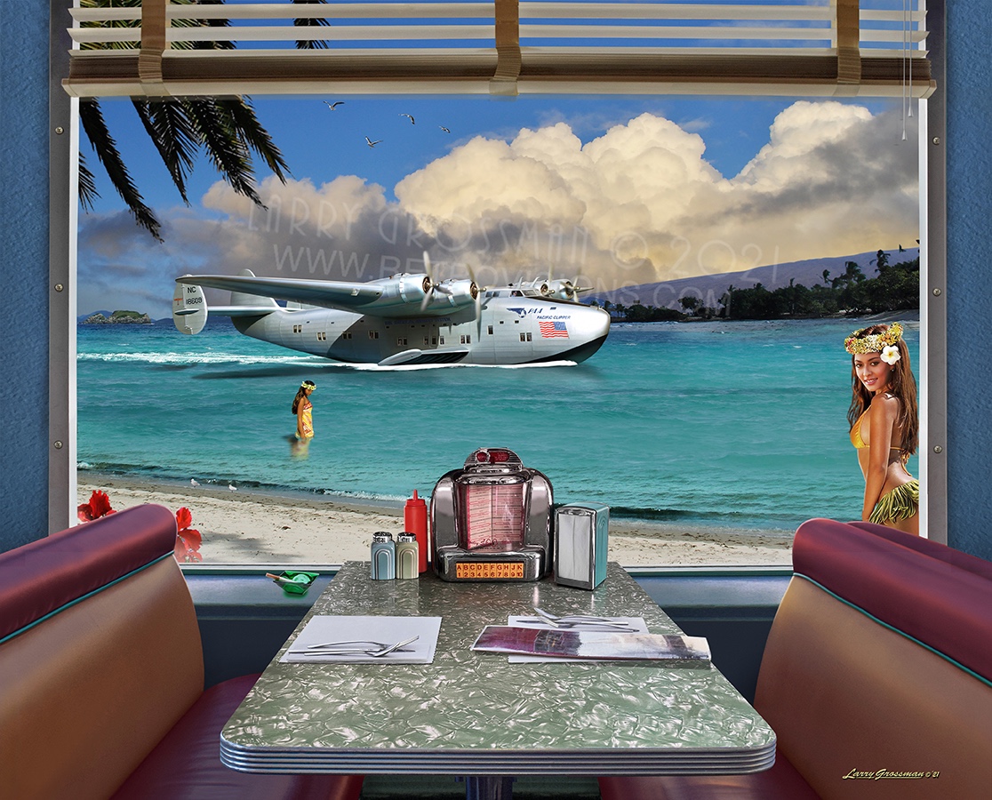 Diner Booth-Clipper Plane