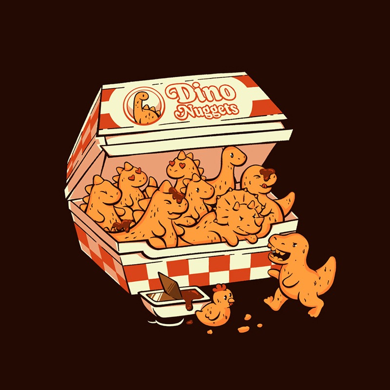 Dino Nuggets Funny Food