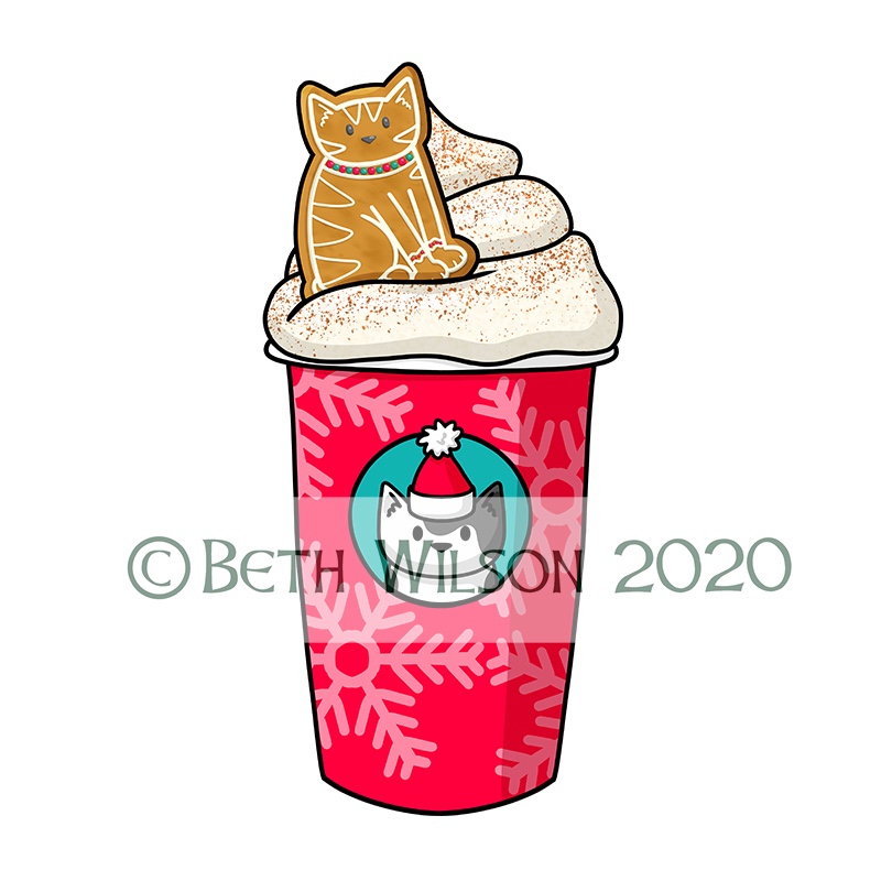 Gingerbread latte cat
