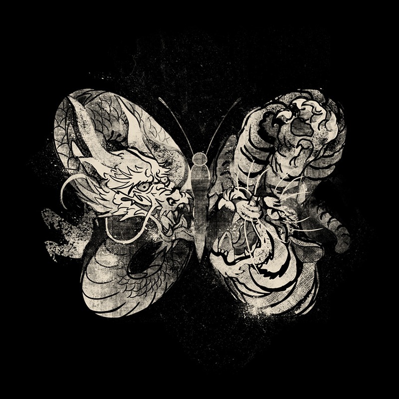 Dragon Tiger Tattoo Butterfly