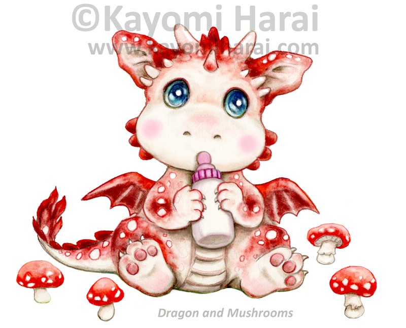 Dragon And Mushrooms