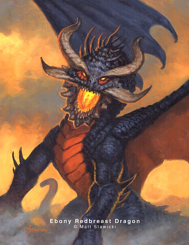 Ebony Redbreast Dragon