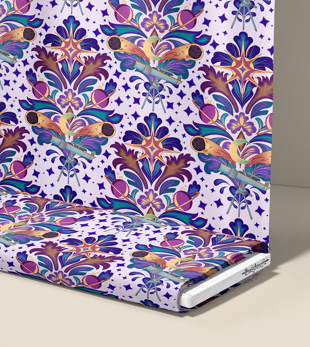 Astronomy Damask