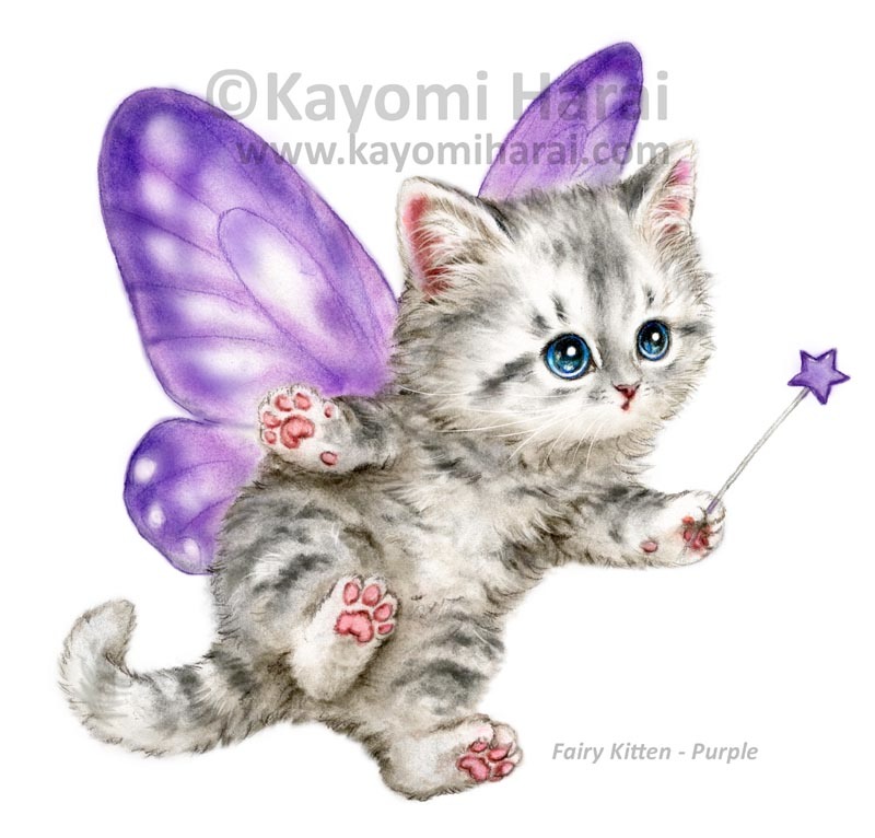Fairy Kitten Purple