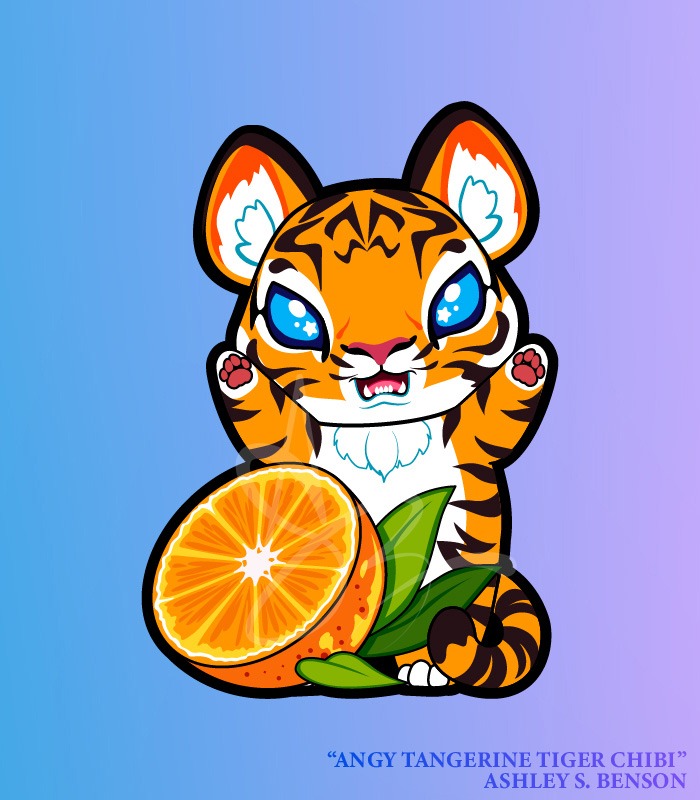 CHIBI FAUNA FRUITS- Angy Tangerine Tiger