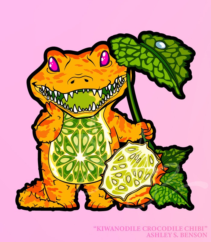 CHIBI FAUNA FRUITS- Kiwanodile Crocodile