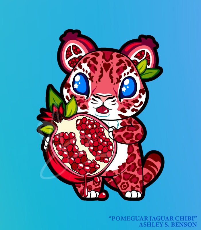 CHIBI FAUNA FRUITS- Pomeguar Jaguar