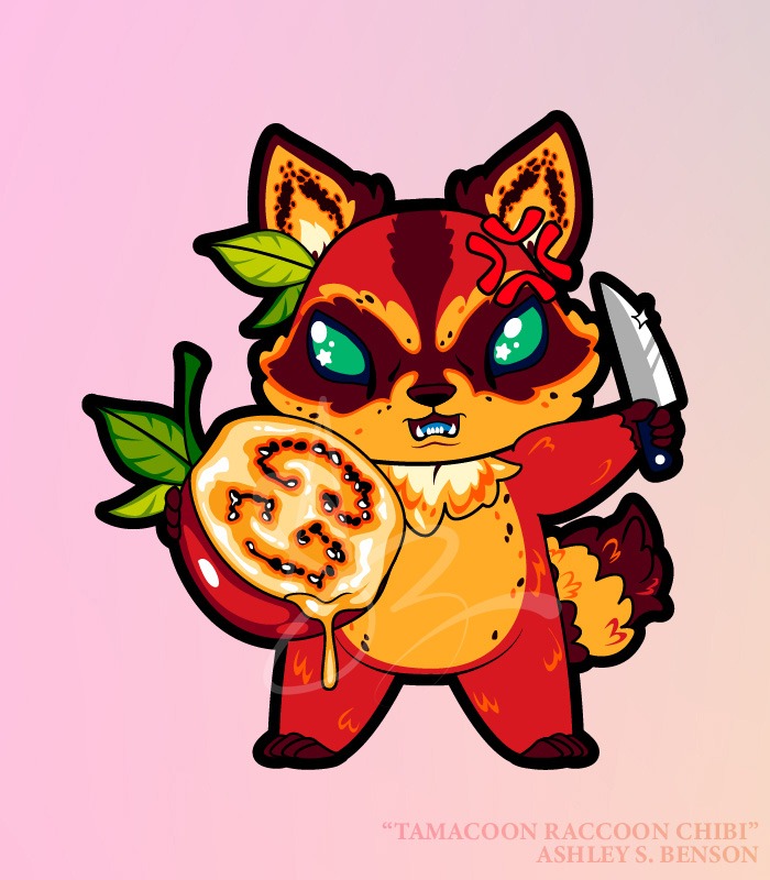 CHIBI FAUNA FRUITS- Tamacoon Raccoon