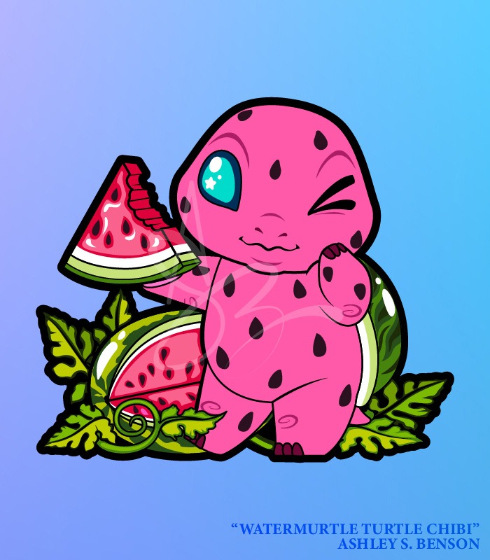 CHIBI FAUNA FRUITS- Watermurtle Turtle