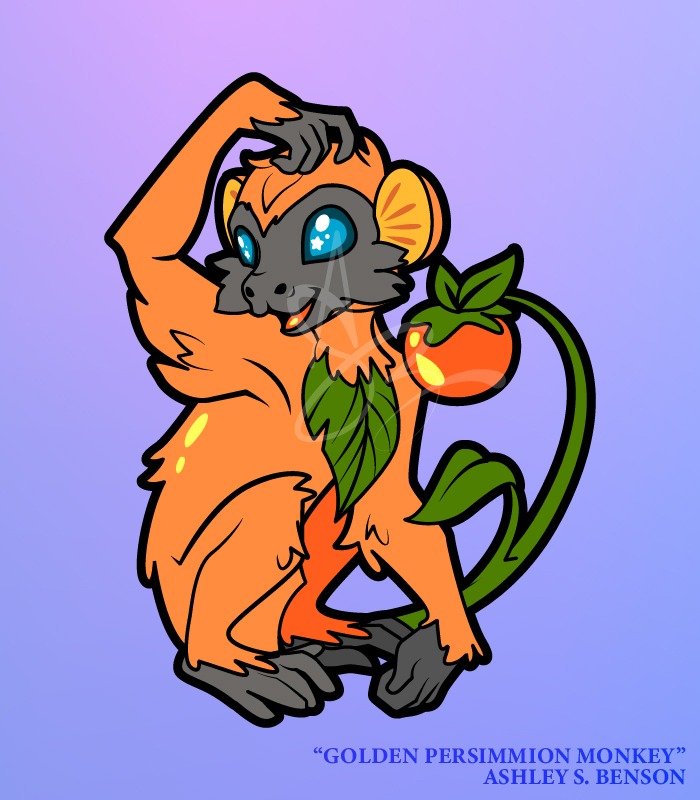 FAUNA FRUITS- Golden Persimmion Monkey