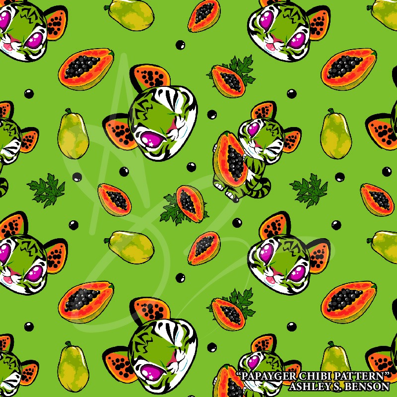 FAUNA FRUITS: Papayger Tiger Pattern