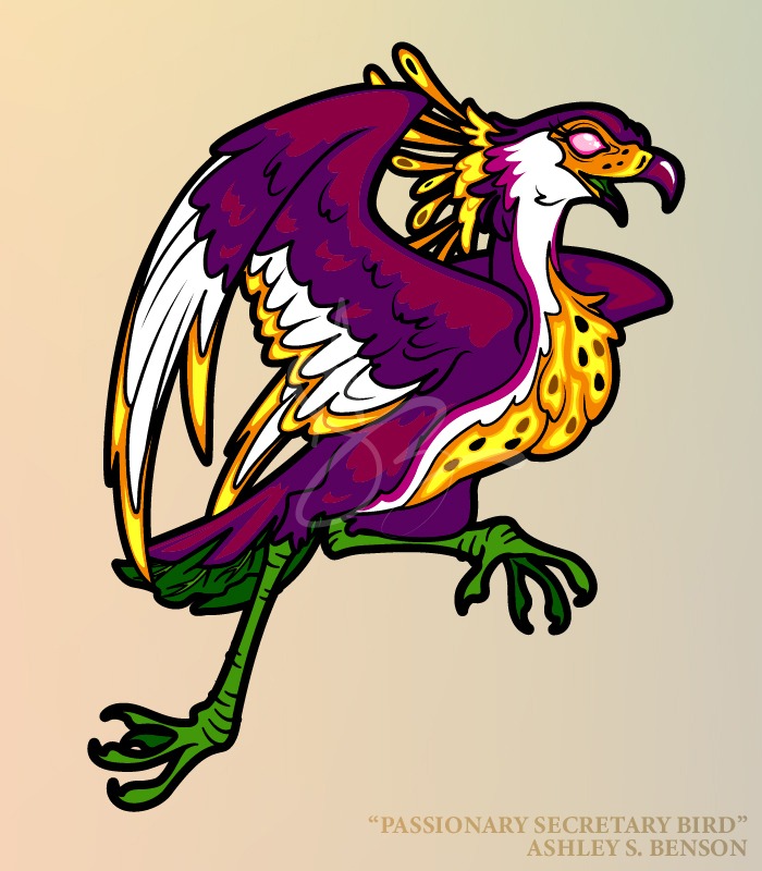 FAUNA FRUITS- Passionary Secretary Bird