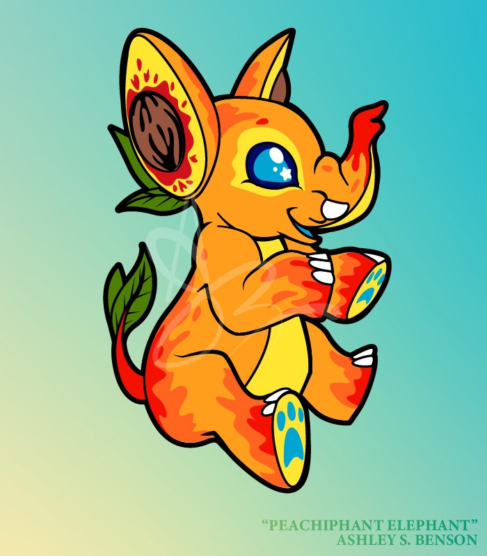 FAUNA FRUITS- Peachiphant Elephant