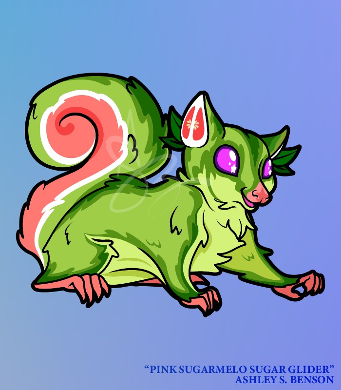 FAUNA FRUITS- Pink Sugarmelo Sugar Glider