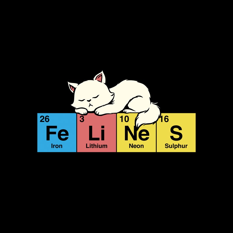 Felines Science Periodic Table Kitten