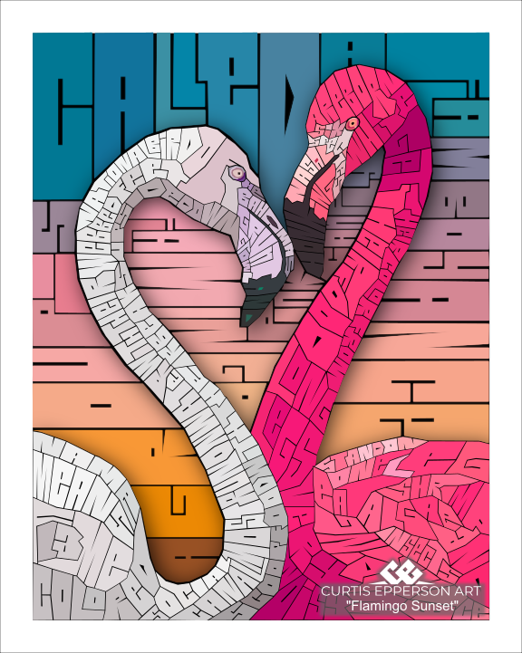 Flamingo Sunset