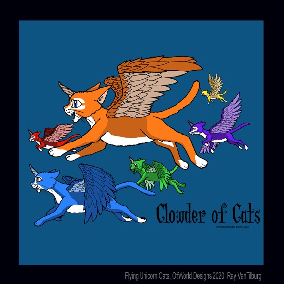 Flying Unicorn Cats
