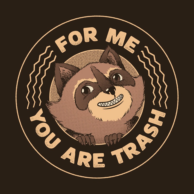 For Me You Are Trash Raccoon