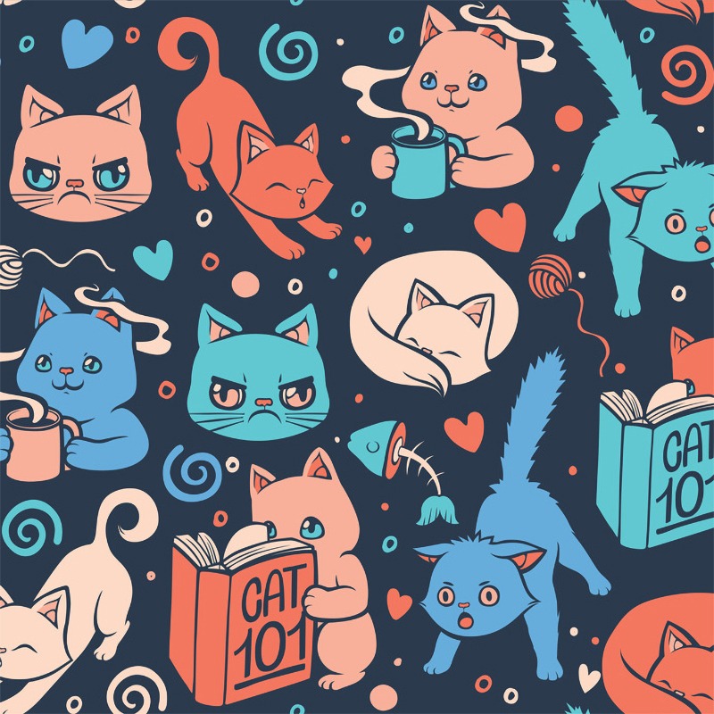 Funny Cats Pattern