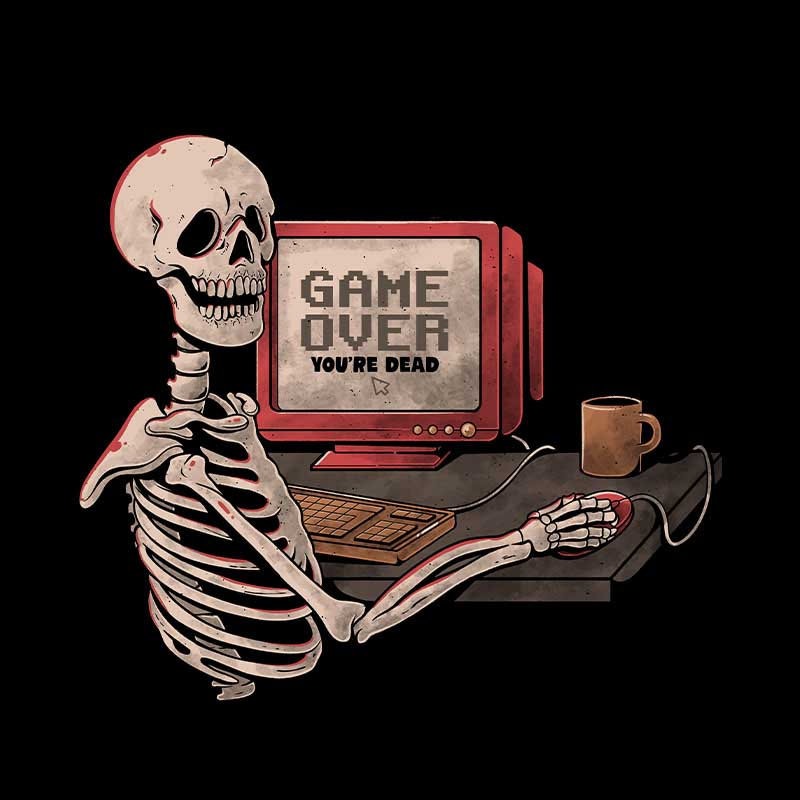 Game Over Skull