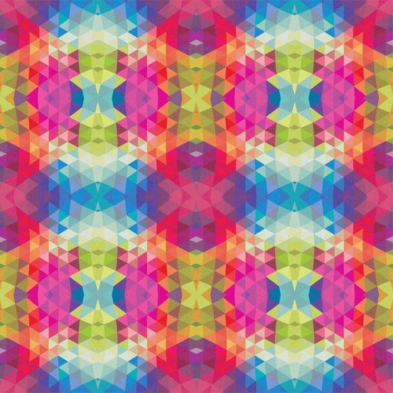 Geometric Fractal Kaleidoscope Rainbow