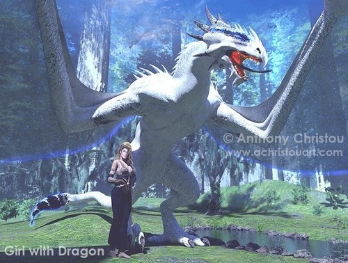 Girl with Dragon