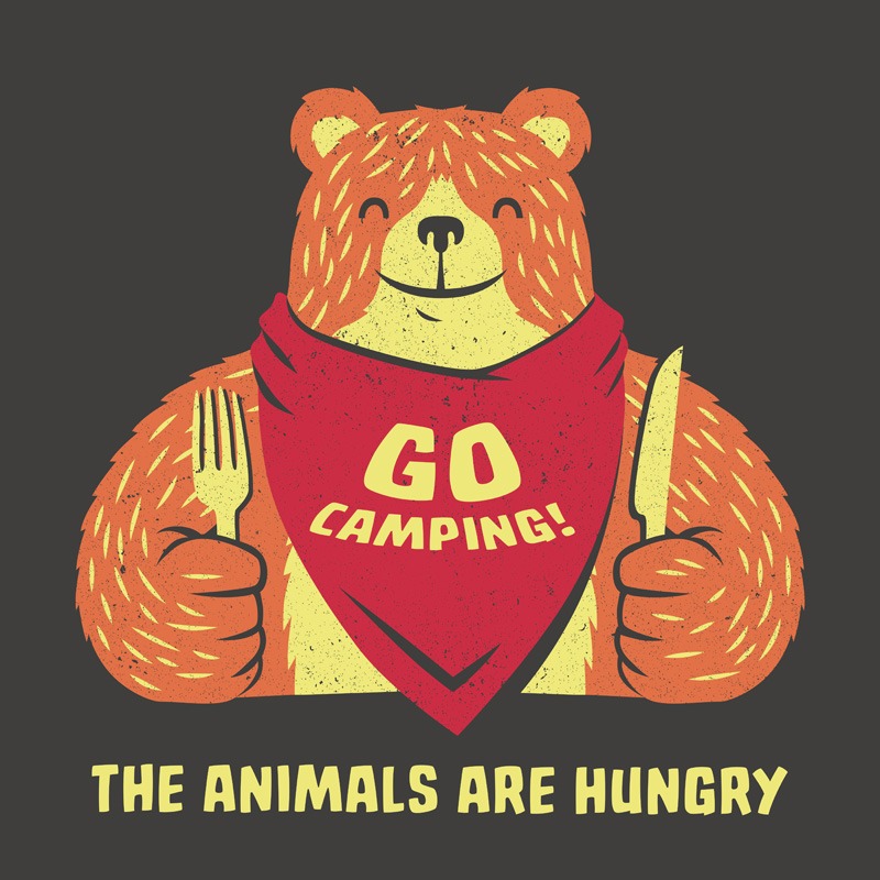 Go Camping! The Animals Are Hungry