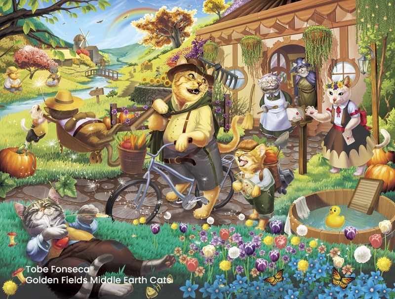 Golden Fields Middle Earth Cats