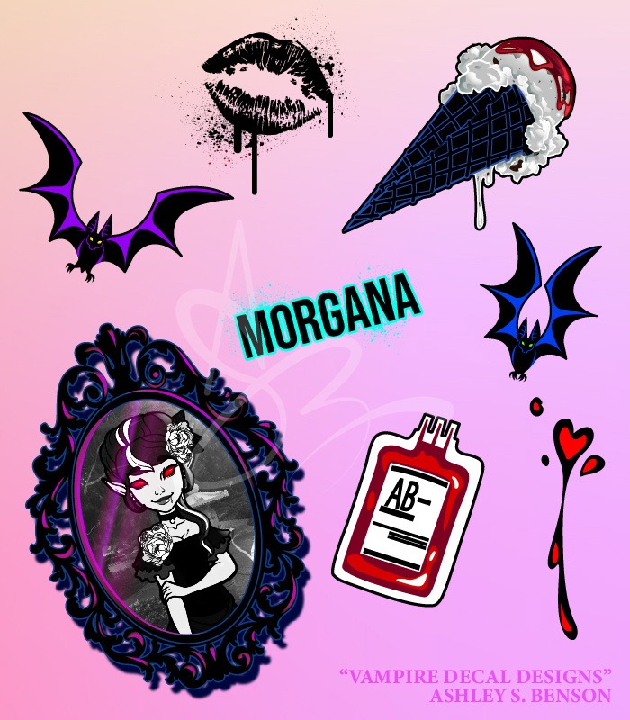 GOURMET GHOULFRIENDS- Vampire Decal Designs