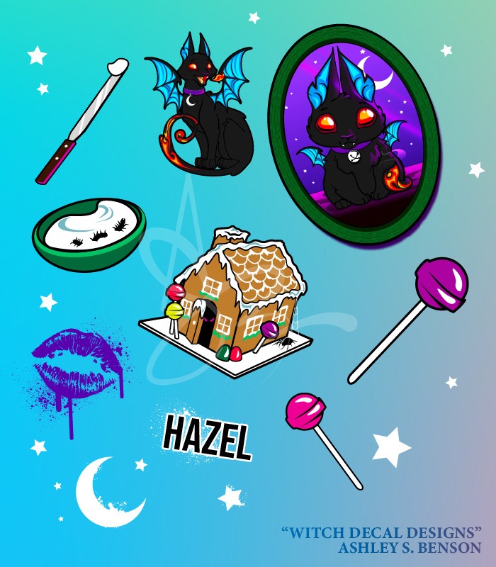 GOURMET GHOULFRIENDS- Witch Decal Designs