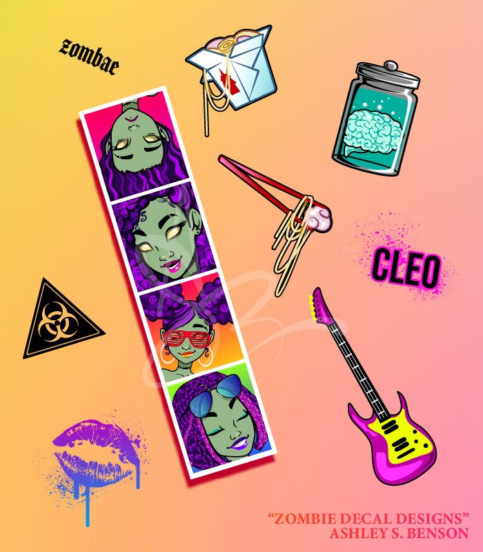 GOURMET GHOULFRIENDS- Zombie Decal Designs