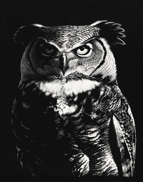 GREAT HORNED DRAGON OWL