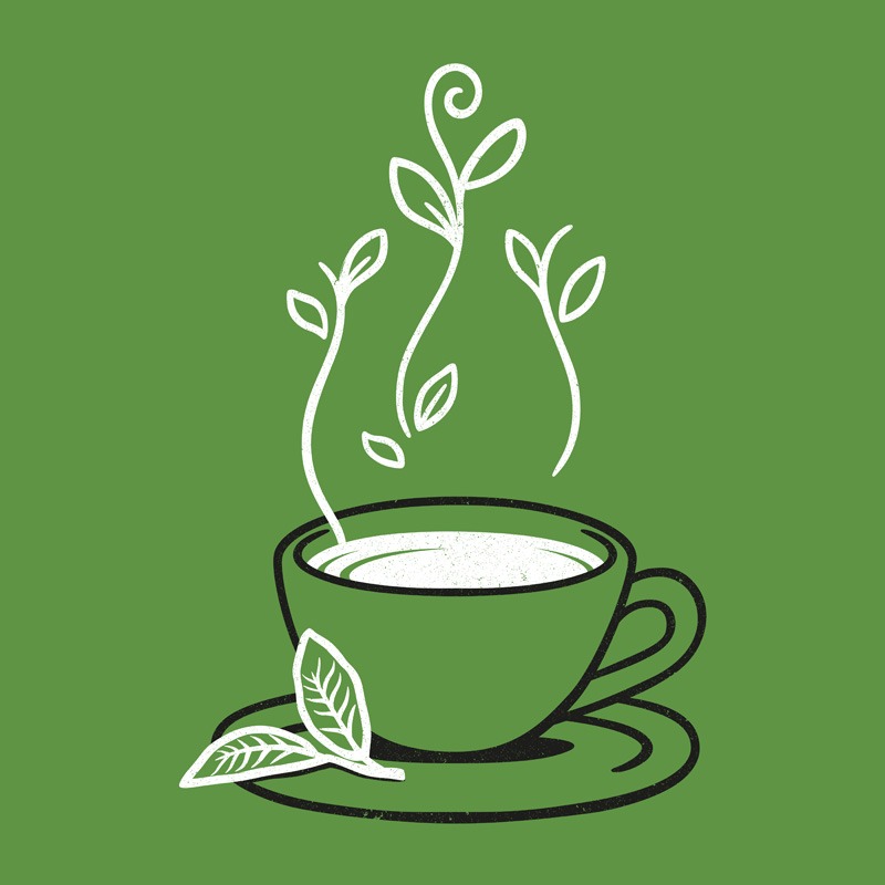 Green Tea Green Minimalist Design
