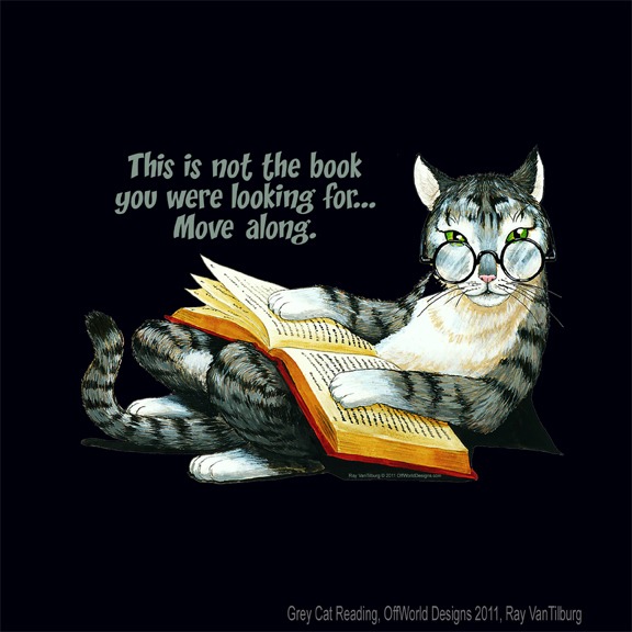Grey Cat Reading