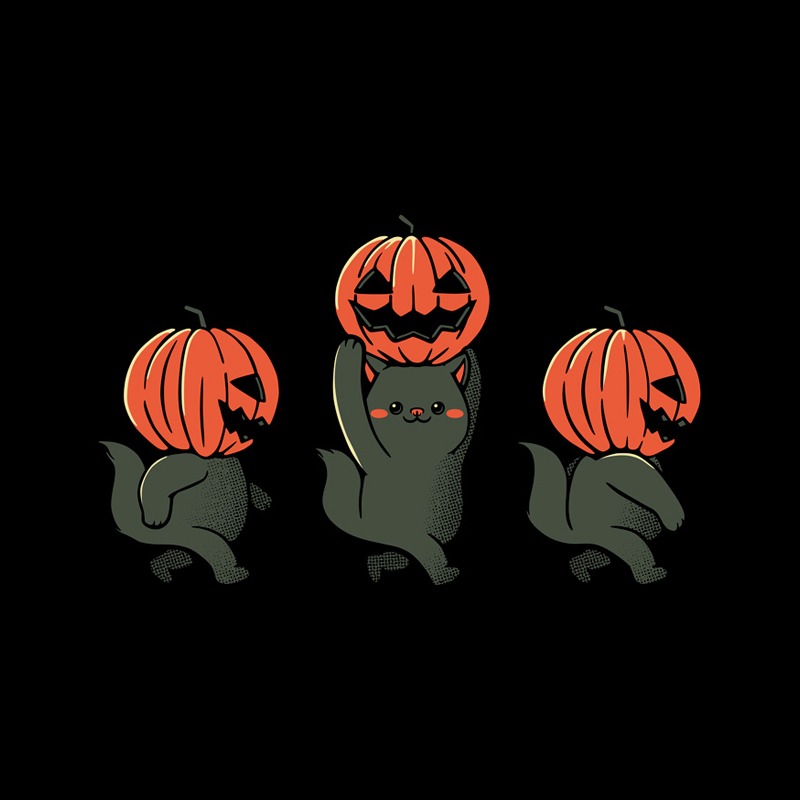 Halloween Pumpkin Cats