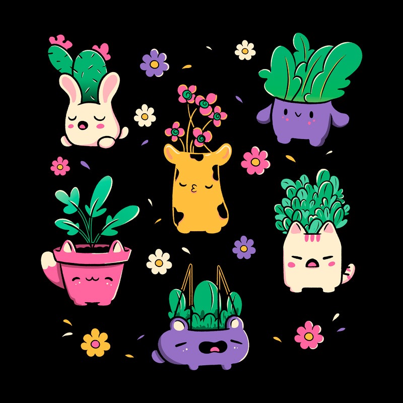 Happy Plants Kawaii