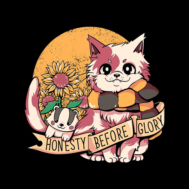 Honesty Before Glory Sunflower Cat